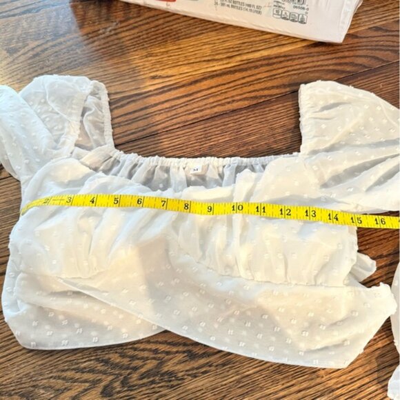 Shein Wrap Crop Long Sleeve - Picture 3 of 6